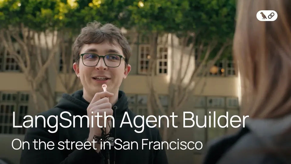 Still from LangSmith Agent Builder: on the street