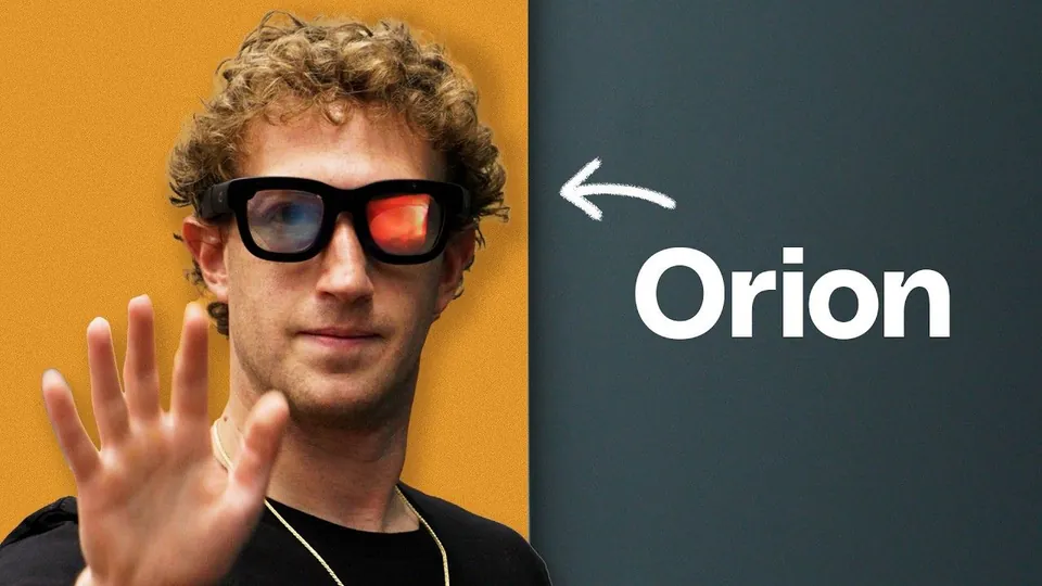 Still from We tried Meta's AR glasses with Mark Zuckerberg